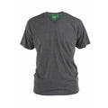 Charcoal Melange - Front - D555 Mens Signature-2 V-Neck T-Shirt