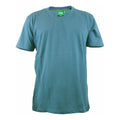 Teal - Front - D555 Mens Signature-2 V-Neck T-Shirt