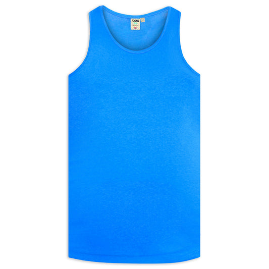 Blue - Front - Duke Mens D555 Fabio Tank Top