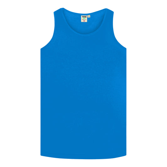 Blue - Front - Duke Mens D555 Fabio Tank Top