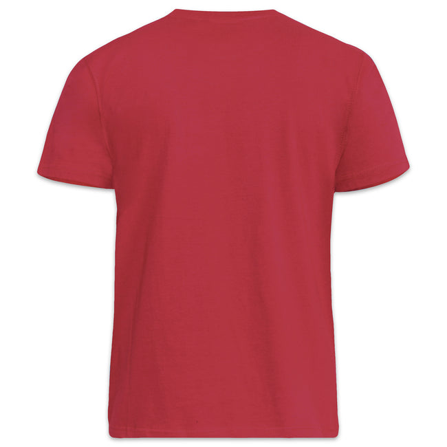 Red - Back - Duke Mens D555 Flyers 2 Kingsize T-Shirt