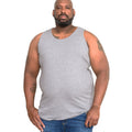 Grey Melange - Side - Duke Mens D555 Fabio Kingsize Tank Top