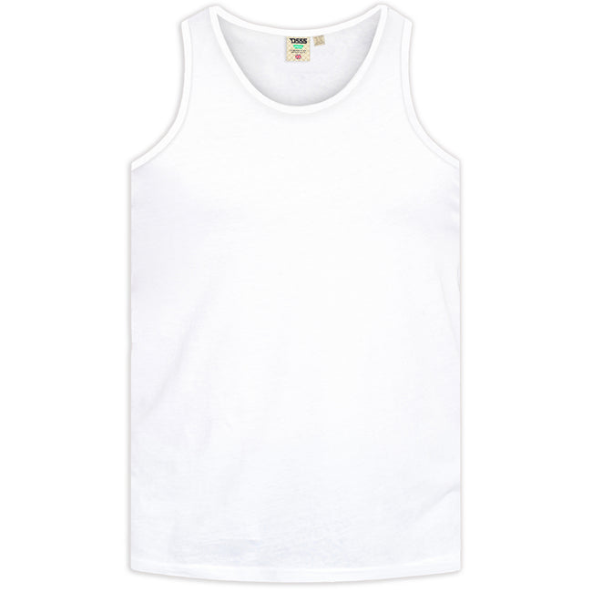Grey Melange - Lifestyle - Duke Mens D555 Fabio Kingsize Tank Top