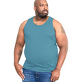 Teal - Side - Duke Mens D555 Fabio 2 Kingsize Tank Top