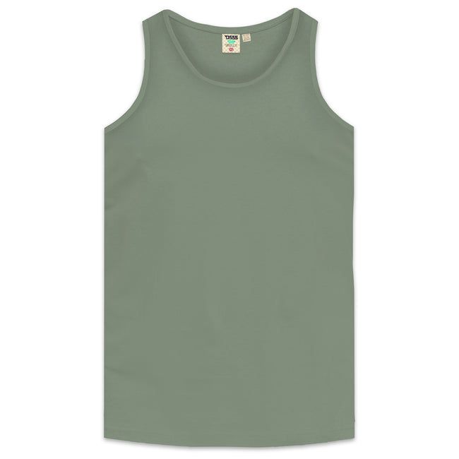 Khaki - Front - Duke Mens D555 Fabio 2 Kingsize Tank Top