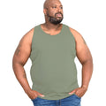 Khaki - Side - Duke Mens D555 Fabio 2 Kingsize Tank Top