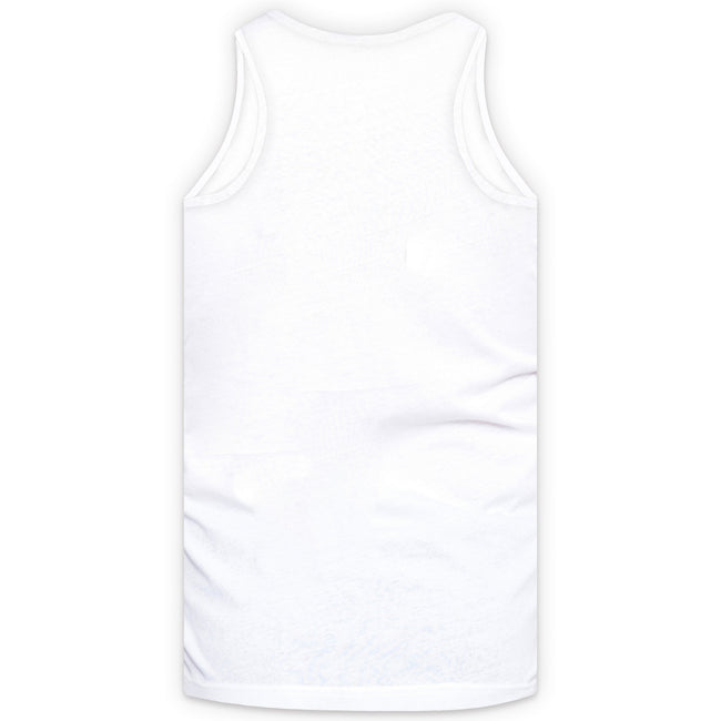 White - Back - Duke Mens D555 Fabio Tank Top