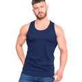 Navy - Side - Duke Mens D555 Fabio Tank Top