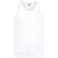 White - Front - Duke Mens D555 Fabio Tank Top