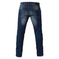 Dark Blue Stonewash - Back - D555 Mens Ambrose Slim Fit Stretch Jeans