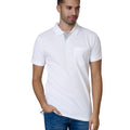 White - Side - Duke Mens Grant Polo Shirt