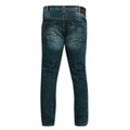Vintage Blue - Back - D555 Mens Ambrose King Size Tapered Fit Stretch Jeans