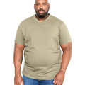 Khaki - Side - Duke Mens D555 Signature Kingsize T-Shirt