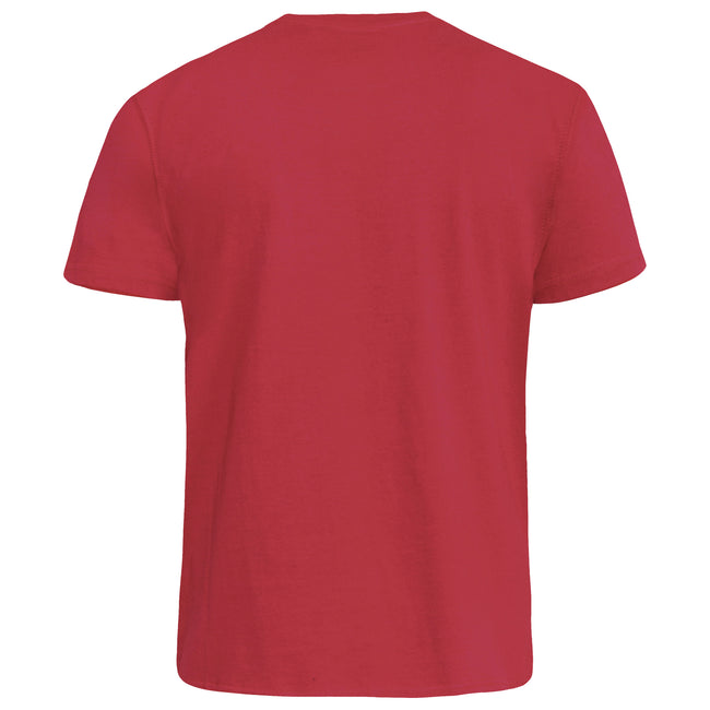 Red - Back - Duke Mens D555 Signature Kingsize T-Shirt