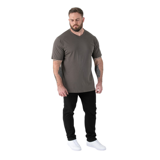Teal - Front - Duke Mens D555 Signature Kingsize T-Shirt