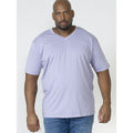 Pale Grape - Back - D555 Mens Signature 2 King Size Cotton V Neck T-Shirt