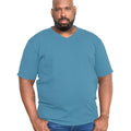 Teal - Side - Duke Mens D555 Signature Kingsize T-Shirt
