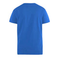 Blue - Side - D555 Mens Signature 2 King Size Cotton V Neck T-Shirt