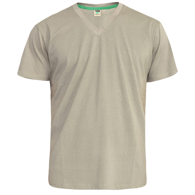 Khaki - Front - Duke Mens D555 Signature Kingsize T-Shirt