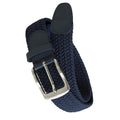 Navy - Back - Duke D555 Dani Braided Stretch Belt