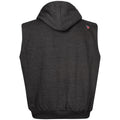 Charcoal Melange - Back - Duke Mens D555 Blake Kingsize Sleeveless Full Zip Hoodie