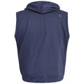 Navy - Back - Duke Mens D555 Blake Kingsize Sleeveless Full Zip Hoodie