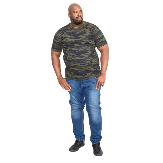 Jungle - Side - Duke Mens D555 Gaston Camouflage Kingsize T-Shirt