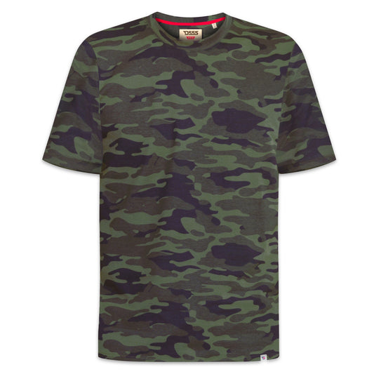 Jungle - Front - Duke Mens D555 Gaston Camouflage Kingsize T-Shirt