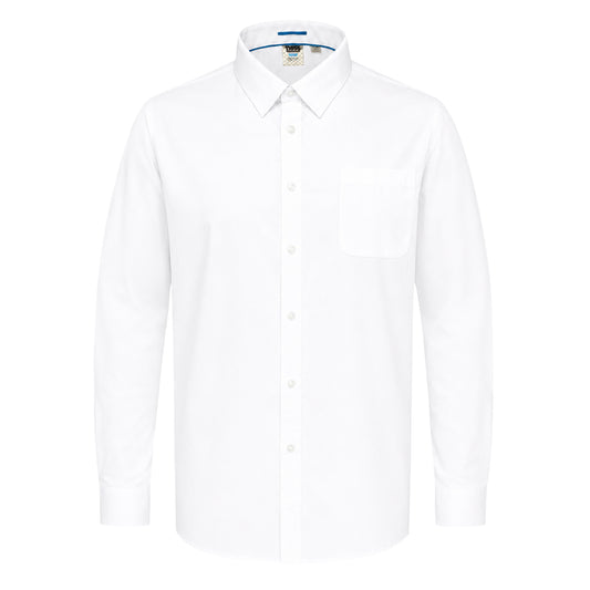 White - Front - Duke Mens D555 Aiden Easy-Iron Kingsize Shirt