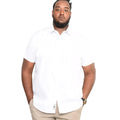 White - Side - Duke Mens Delmar Kingsize D555 Short Sleeve Classic Regular Shirt