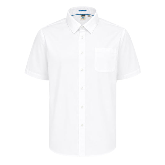 White - Front - Duke Mens D555 Delmar Kingsize Short-Sleeved Shirt