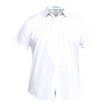 White - Front - Duke Mens Delmar Kingsize D555 Short Sleeve Classic Regular Shirt