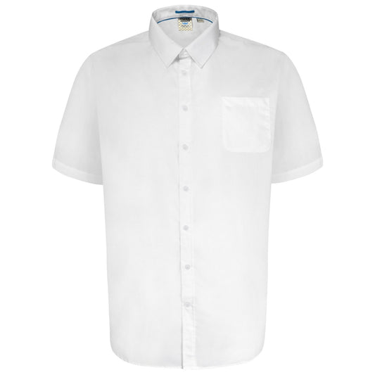 White - Front - Duke Mens D555 Delmar Kingsize Short-Sleeved Shirt