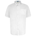 White - Front - Duke Mens D555 Delmar Kingsize Short-Sleeved Shirt