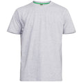 Grey-White - Side - Duke Mens D555 Fenton Kingsize T-Shirt (Pack Of 2)