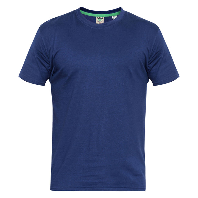 Grey-White - Lifestyle - Duke Mens D555 Fenton Kingsize T-Shirt (Pack Of 2)