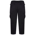 Black - Back - Duke Mens D555 Robert Peached Washed Cargo Trousers
