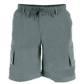 Grey - Front - Duke Mens D555 Nick Kingsize Cargo Shorts