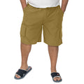 Sand - Side - Duke Mens D555 Nick Kingsize Cargo Shorts