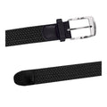 Black - Side - Duke D555 Simon Braided Stretch Belt