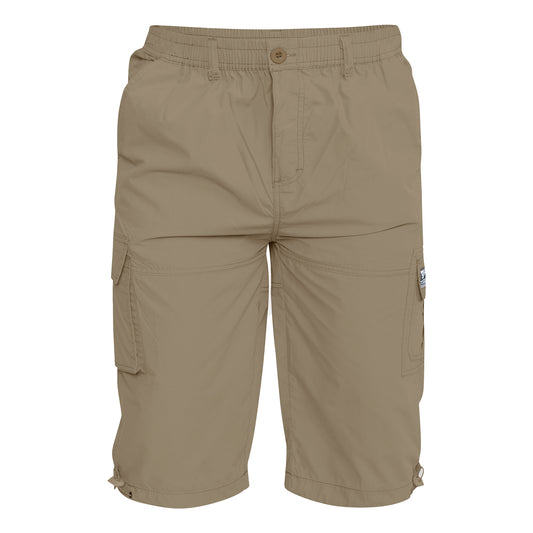 Sand - Front - Duke Mens D555 Mason Kingsize Cargo Shorts