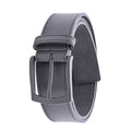 Black - Back - D555 Mens Ozzy Matte Leather Belt