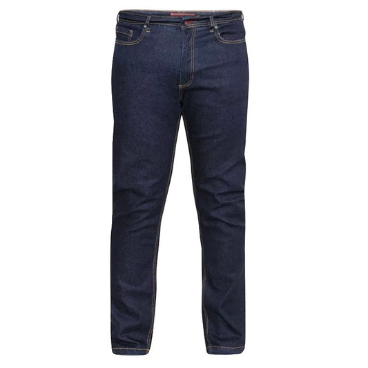 Indigo Denim - Front - Duke Mens D555 Cedric Stretch Kingsize Jeans