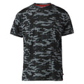Storm Grey Camo - Front - Duke Mens D555 Gaston Camouflage Kingsize Short-Sleeved T-Shirt