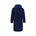 Navy - Back - Duke Mens D555 Newquay Hooded Kingsize Dressing Gown