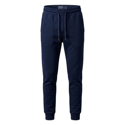 Navy - Front - Duke Mens D555 Brandon Cuffed Kingsize Jogging Bottoms