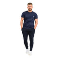 Navy - Lifestyle - Duke Mens D555 Brandon Cuffed Kingsize Jogging Bottoms