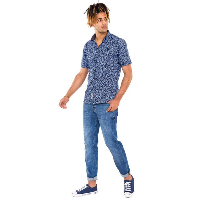 Blue - Side - Duke Mens D555 Taurus Denim 1959 Stretch Kingsize Jeans