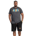 Charcoal - Side - Duke Mens D555 Hemford Skyline Marl Kingsize T-Shirt