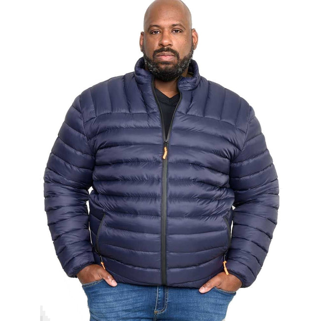 Navy - Side - Duke Mens D555 Limehouse 1 Kingsize Padded Jacket